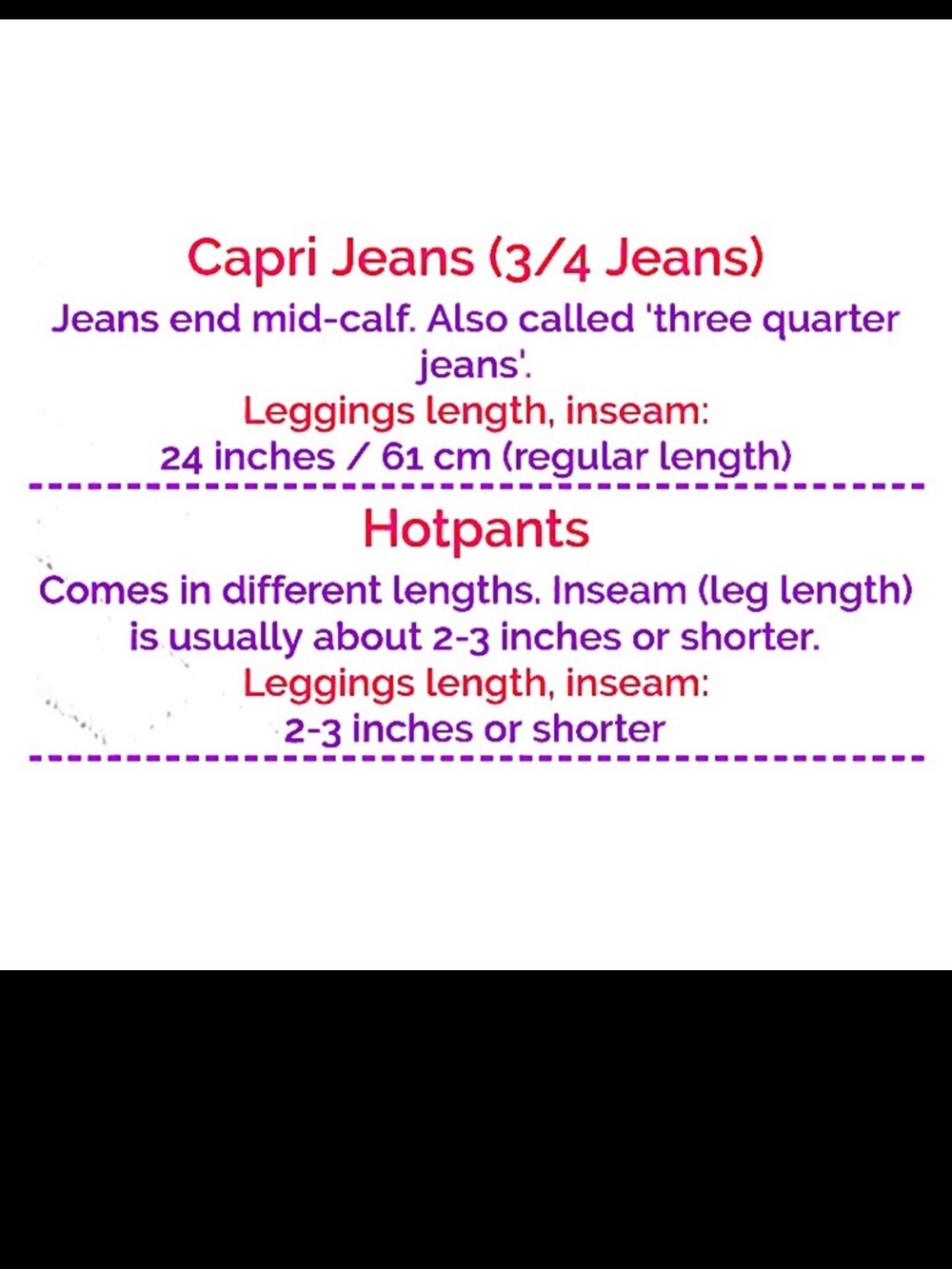 👖JEANS SIZE CHARTS👖 - Picture 15 of 16
